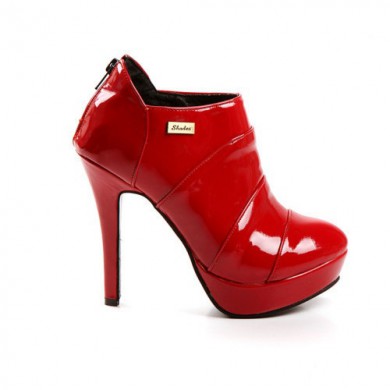 Ankle Boot - Verniz Vermelho