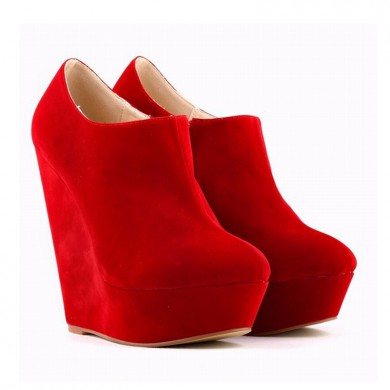 Ankle Boot - Anabela Vermelha