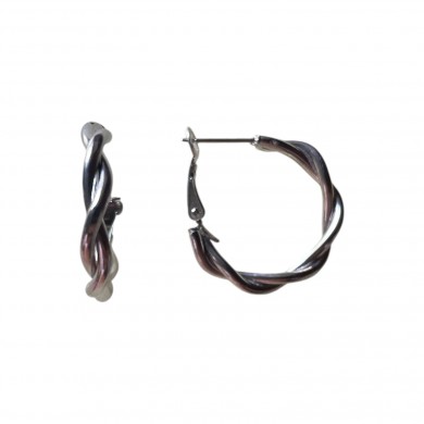 Argolas Entrelaçadas - 2,5cm