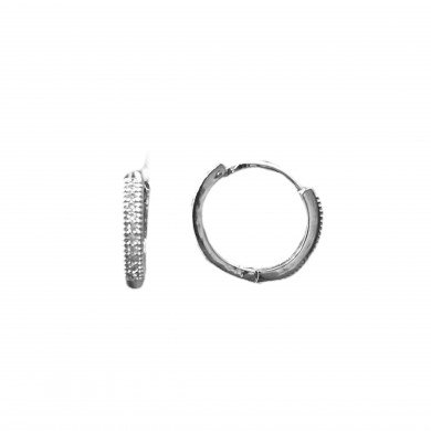 Argolas com Zircônias - 1,4cm