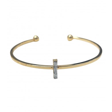 Bracelete Dourado com Cristais