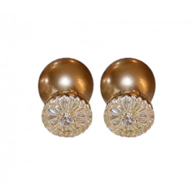 Brincos Inspiração Dior Champagne