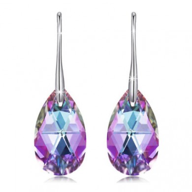 Brincos com Swarovski Multicolor