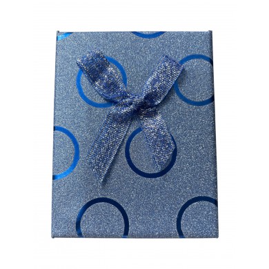 Caixa de Presente - Brilhante Azul com Laço