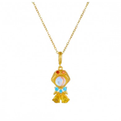 Colar Dourado da Branca de Neve