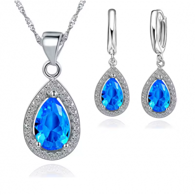 Conjunto de Gotas Azuis
