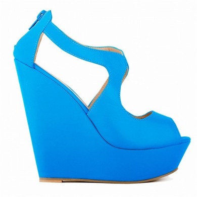 Peep Toe - Anabela Azul