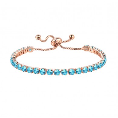 Pulseira Ajustável Rosê Azul