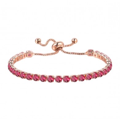 Pulseira Ajustável Rosê Vermelha