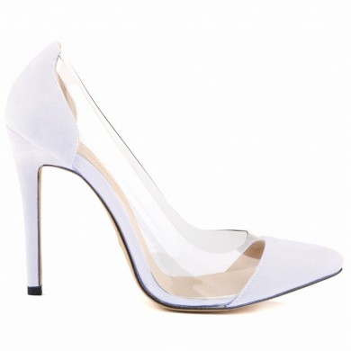 Scarpin - Transparente Branco