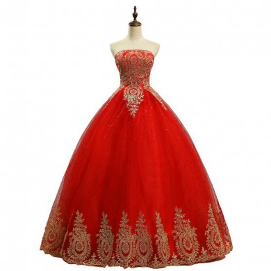 Vestido de Debutante Vermelho - V00002