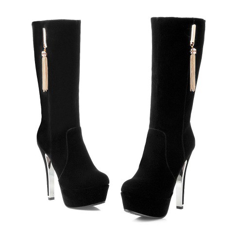 Bota meia pata cano best sale longo