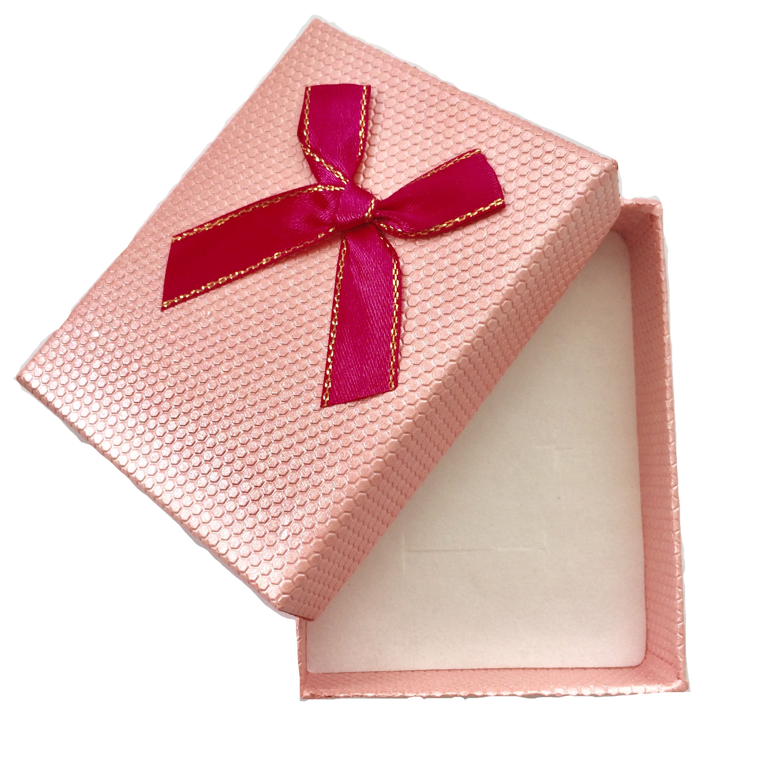 Caixa De Presente Rosa Com Laco Parise Joias