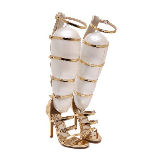 Sandalia shop gladiadora dourada