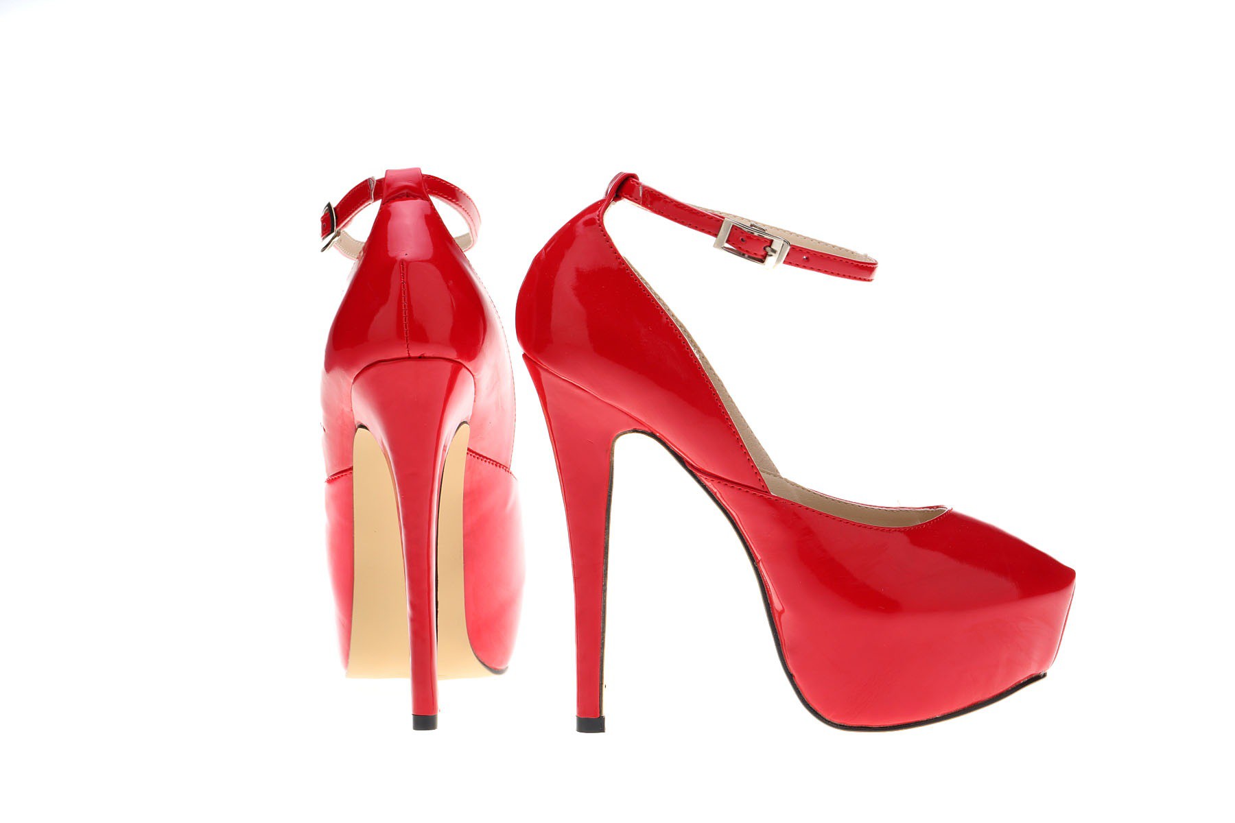 Scarpin vermelho com tornozeleira best sale