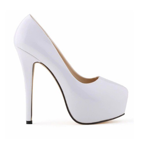 Scarpin meia pata branco store