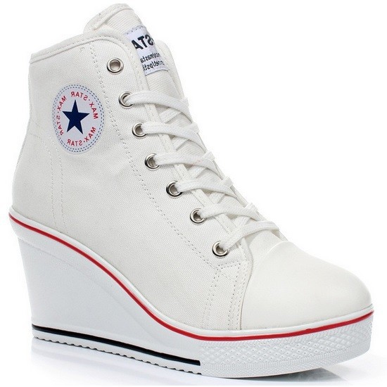 Tenis clearance branco anabela