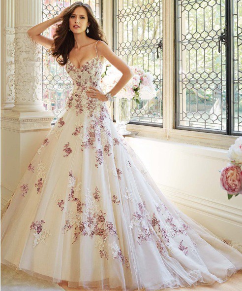 Vestido de sales debutante com flores