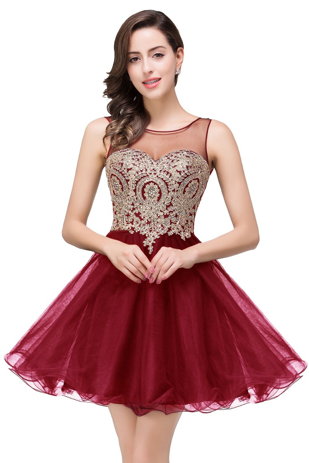 Vestido debutante curto shop vermelho