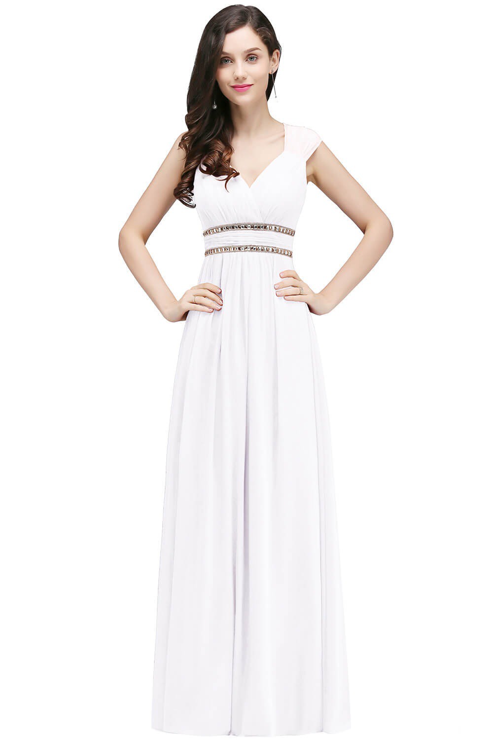 vestido branco estilo grego