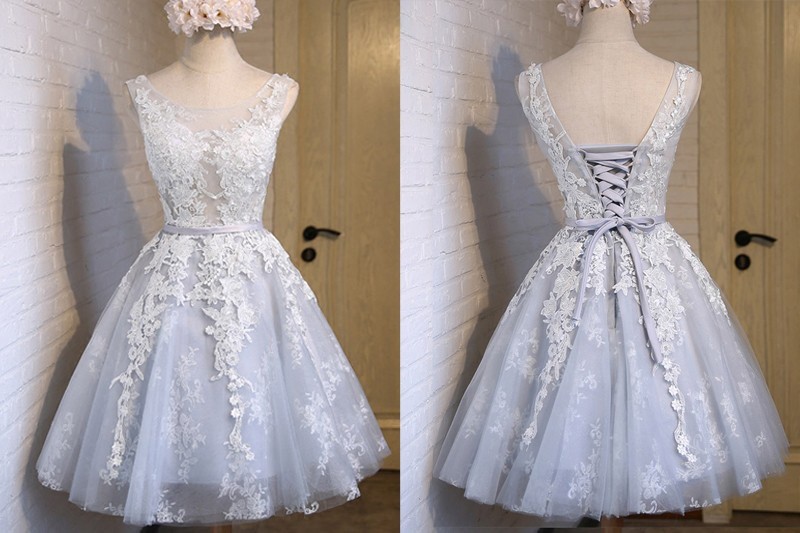 Vestido debutante curto azul top