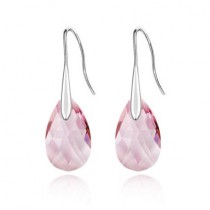 Brincos com Swarovski Rosa