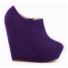 Ankle Boot - Anabela Roxa