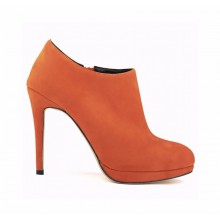 Ankle Boot - Camurça Laranja