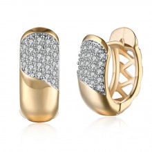 Argolas Douradas com Zircônias - 1,9cm