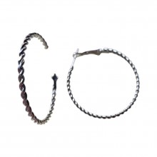 Argolas Finas Torcidas - 4cm