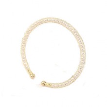 Bracelete Ajustável com Mini Pérolas