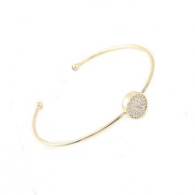 Bracelete Dourado Cravejado