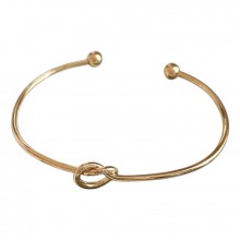 Bracelete Dourado com Nó