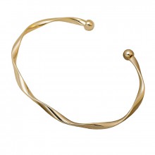 Bracelete Dourado Torcido