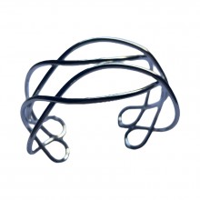 Bracelete Orgânico Prateado