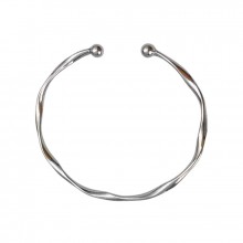 Bracelete Torcido Prateado