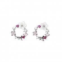 Brincos de Aros com Flores