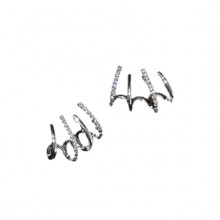 Brincos EarHook Prateados