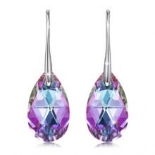 Brincos com Swarovski Multicolor