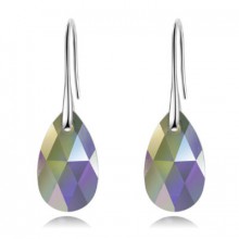 Brincos com Swarovski Multicolor Translúcidos