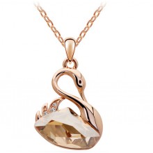 Colar com Cisne Bronze