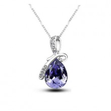 Colar com Cristal Roxo