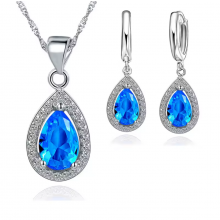 Conjunto de Gotas Azuis