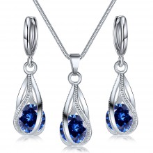Conjunto com Zircônias Azuis