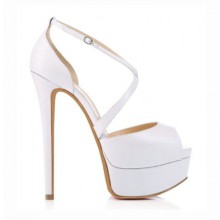 Peep Toe - Branco Fosco