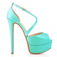 Peep Toe - Turquesa Fosco