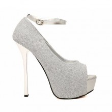 Peep Toe - Brilhante Branco