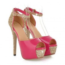 Peep Toe - Brilhante Pink