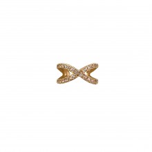 Piercing Falso Dourado do Infinito