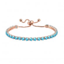 Pulseira Ajustável Rosê Azul